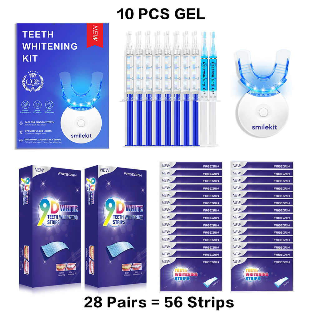 Teeth Whitening Paste - Teeth Whitening Kit - 5X LED