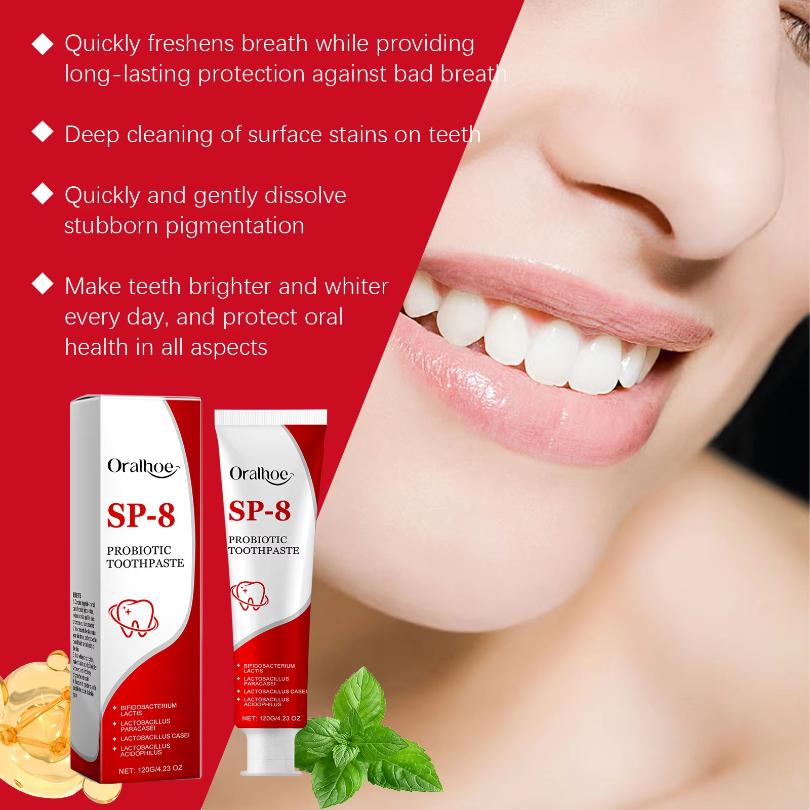 Sp-8 Probiotic Toothpaste Brig - مراجعة Teeth Whitening Toothpaste وسعره