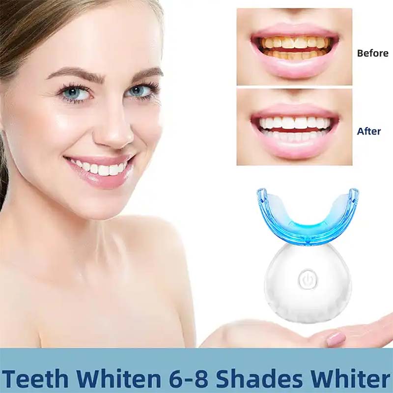 Rechargeable Whitening Kit Den - مراجعة Teeth Whitening Bleaching Kit وسعره