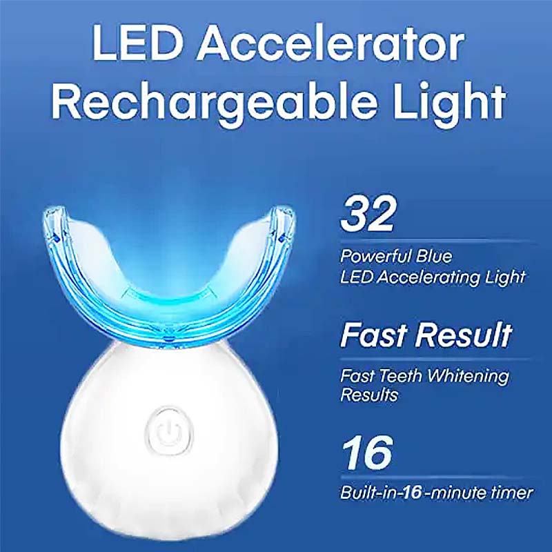 Rechargeable Whitening Kit Den - مراجعة Teeth Whitening Bleaching Kit وسعره