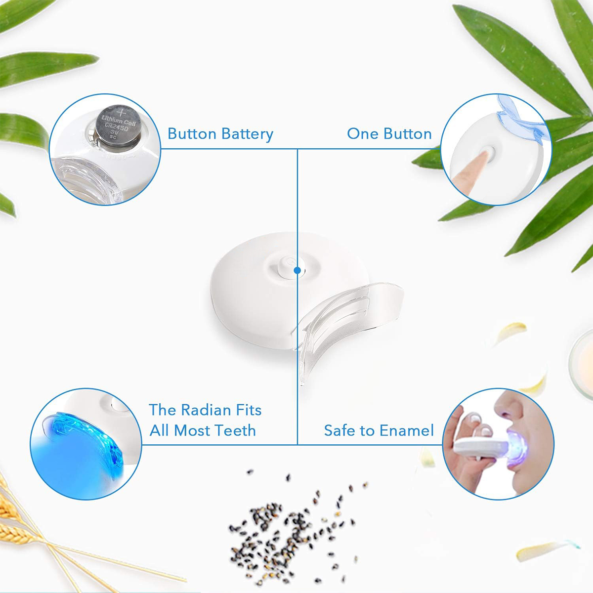 Teeth Whitening Kit - 5X LED L - مراجعة Teeth Whitening Paste وسعره