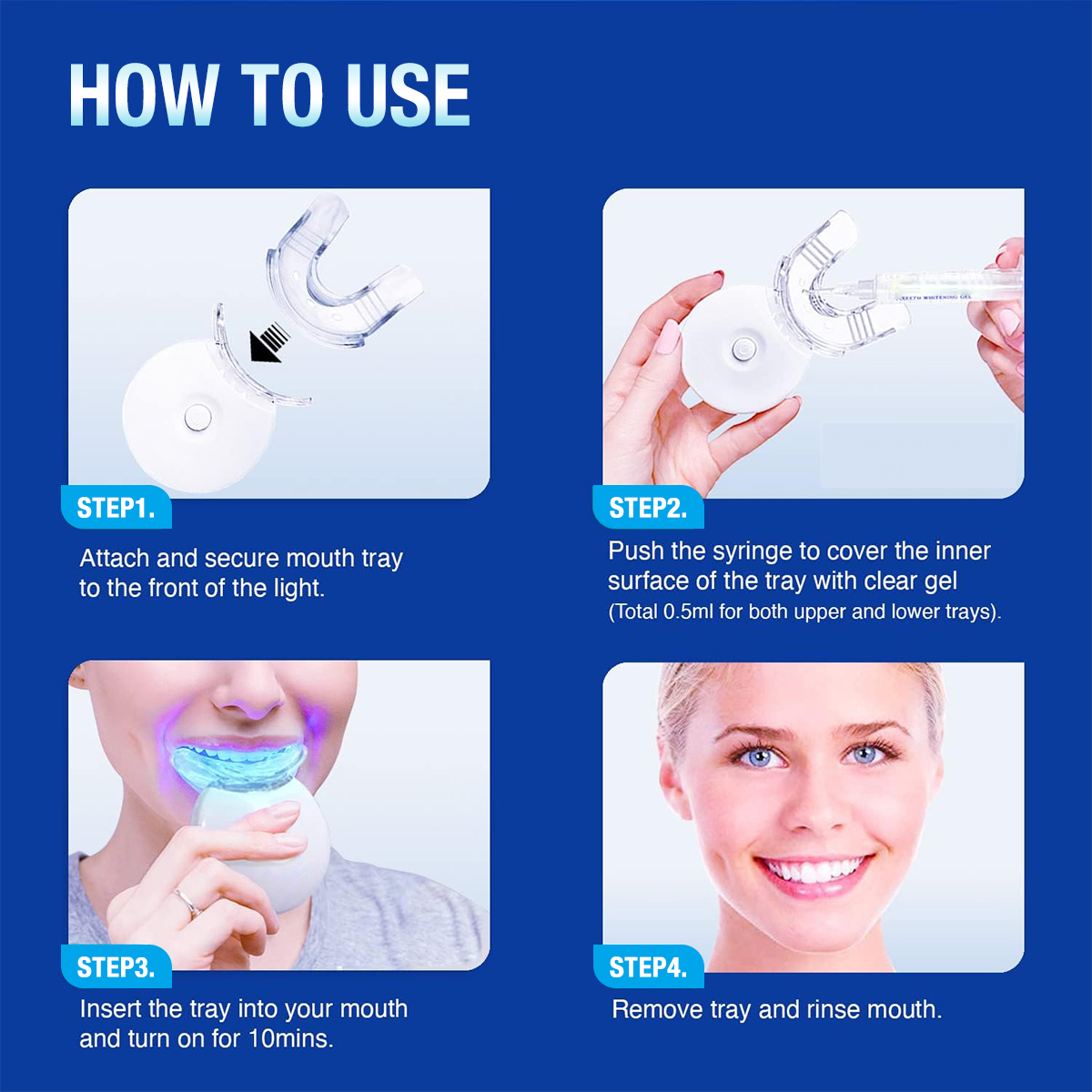 Teeth Whitening Kit - 5X LED L - مراجعة Teeth Whitening Paste وسعره