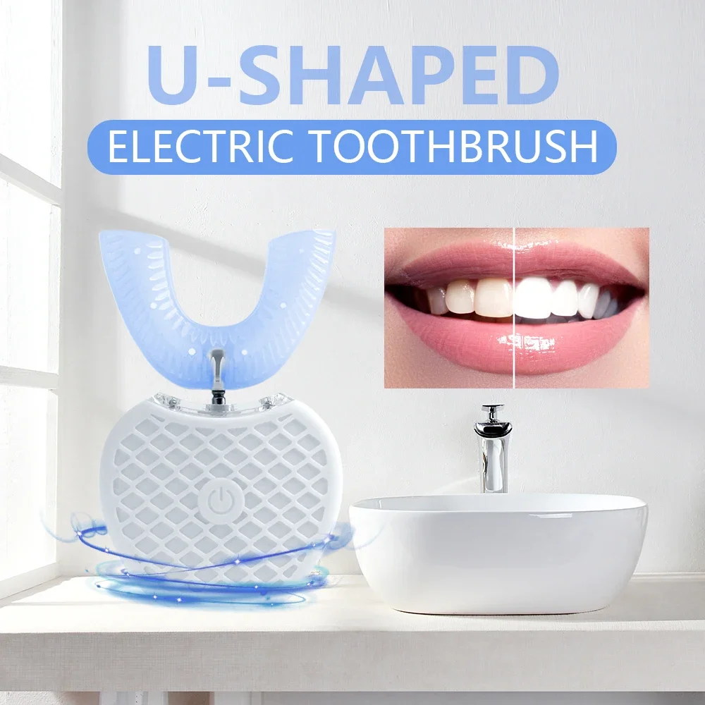 Ultrasonic Electric Toothbrush - مراجعة Teeth Whitening With Blue Light وسعره