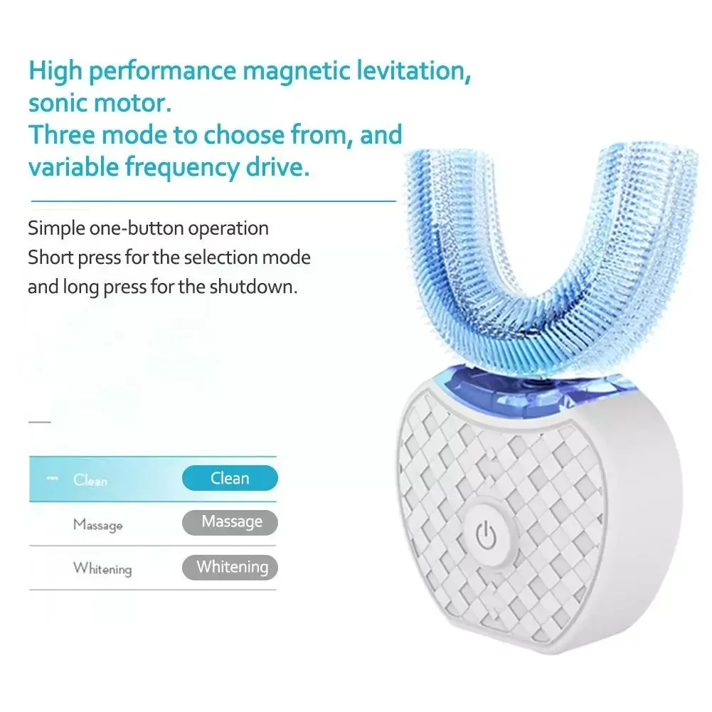 Ultrasonic Electric Toothbrush - مراجعة Teeth Whitening With Blue Light وسعره