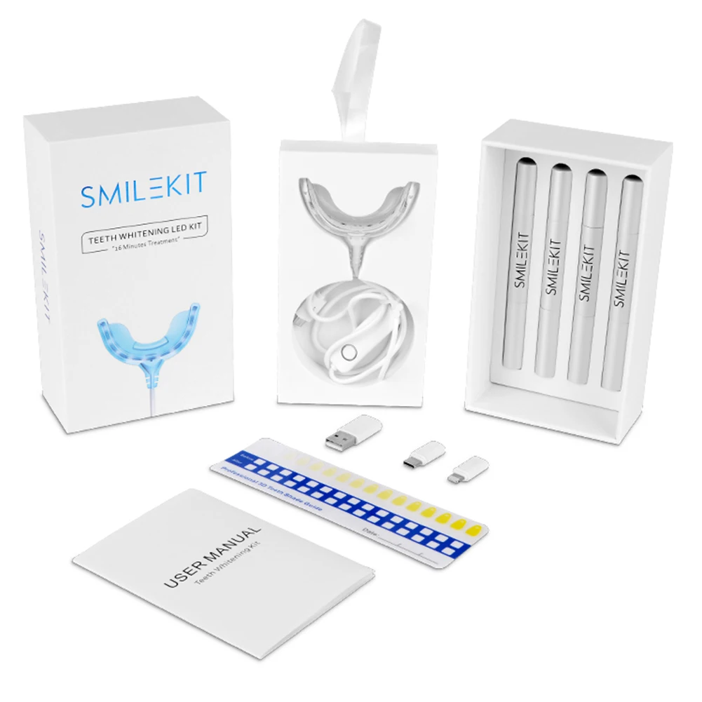 Smart Timing 16 LED Cold Light - مراجعة Teeth Whitening Bleaching Kit وسعره