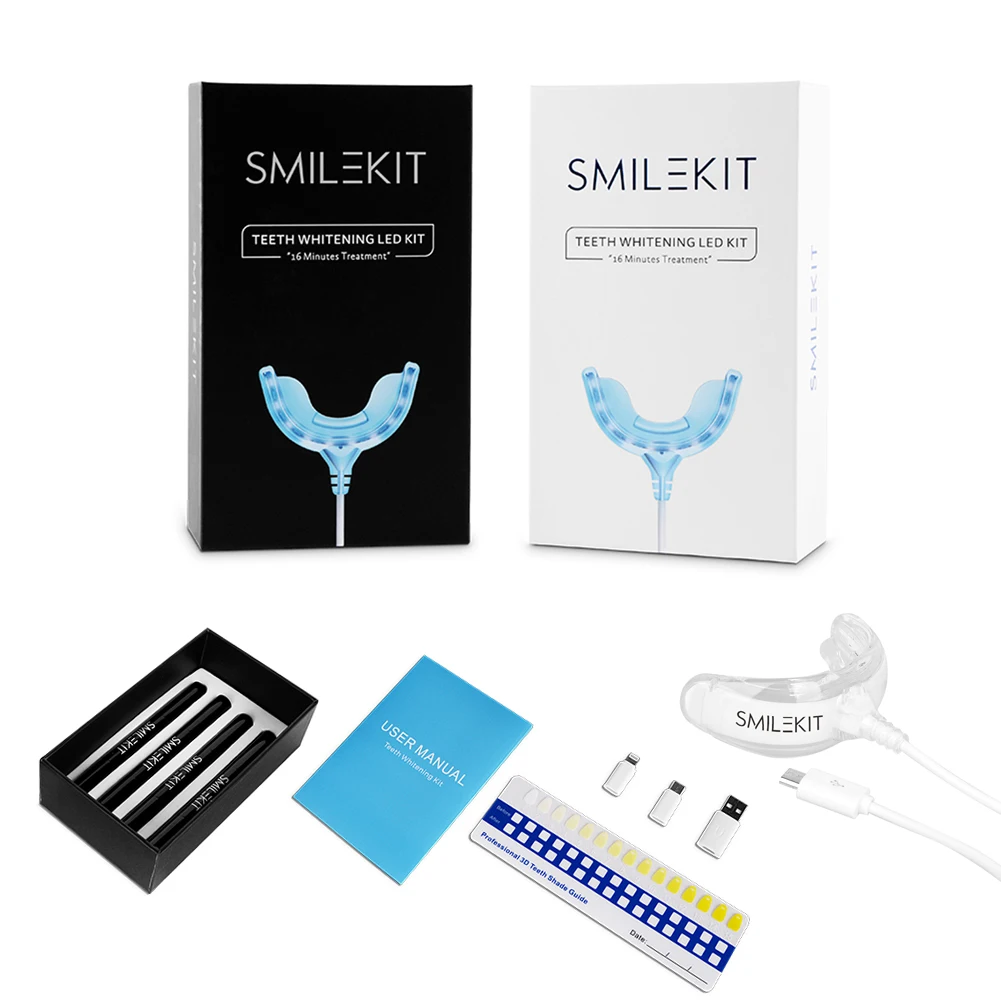 Smart Timing 16 LED Cold Light - مراجعة Teeth Whitening Bleaching Kit وسعره