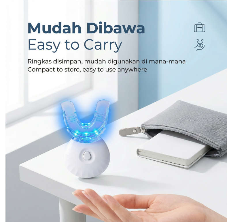 Blue Light Therapy Device, Gum - مراجعة Teeth Whitening With Blue Light وسعره