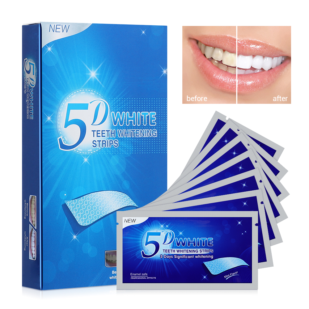 5D Teeth Whitening Strips Remo - مراجعة Teeth Whitening Bleaching Kit وسعره