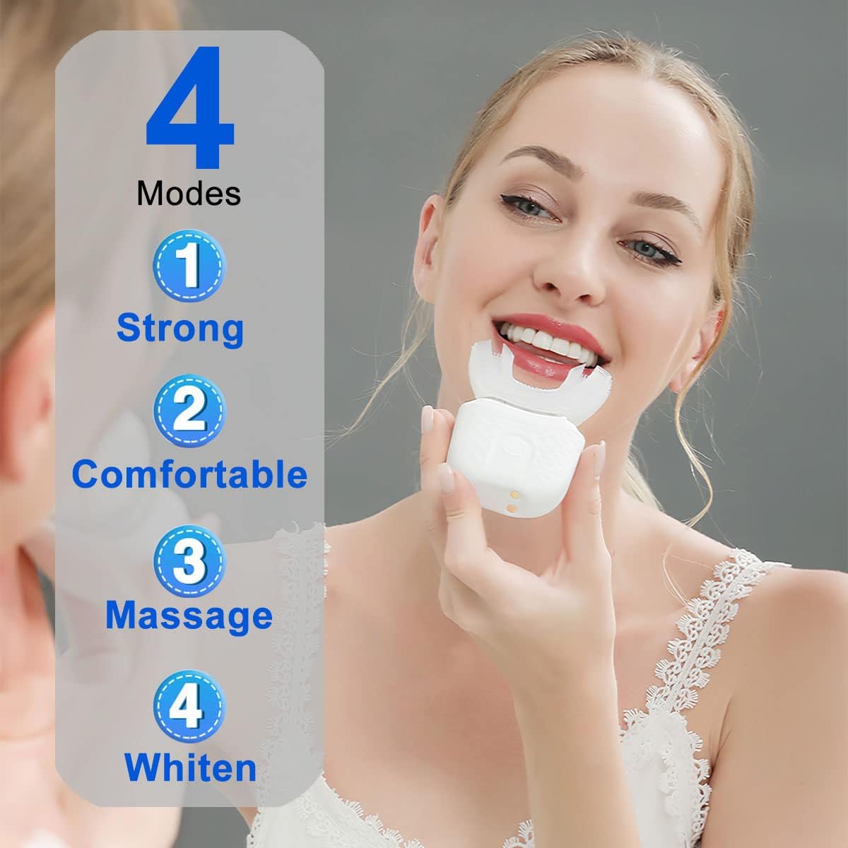 Dental Care U shape electric t - مراجعة Teeth Whitening Uv وسعره
