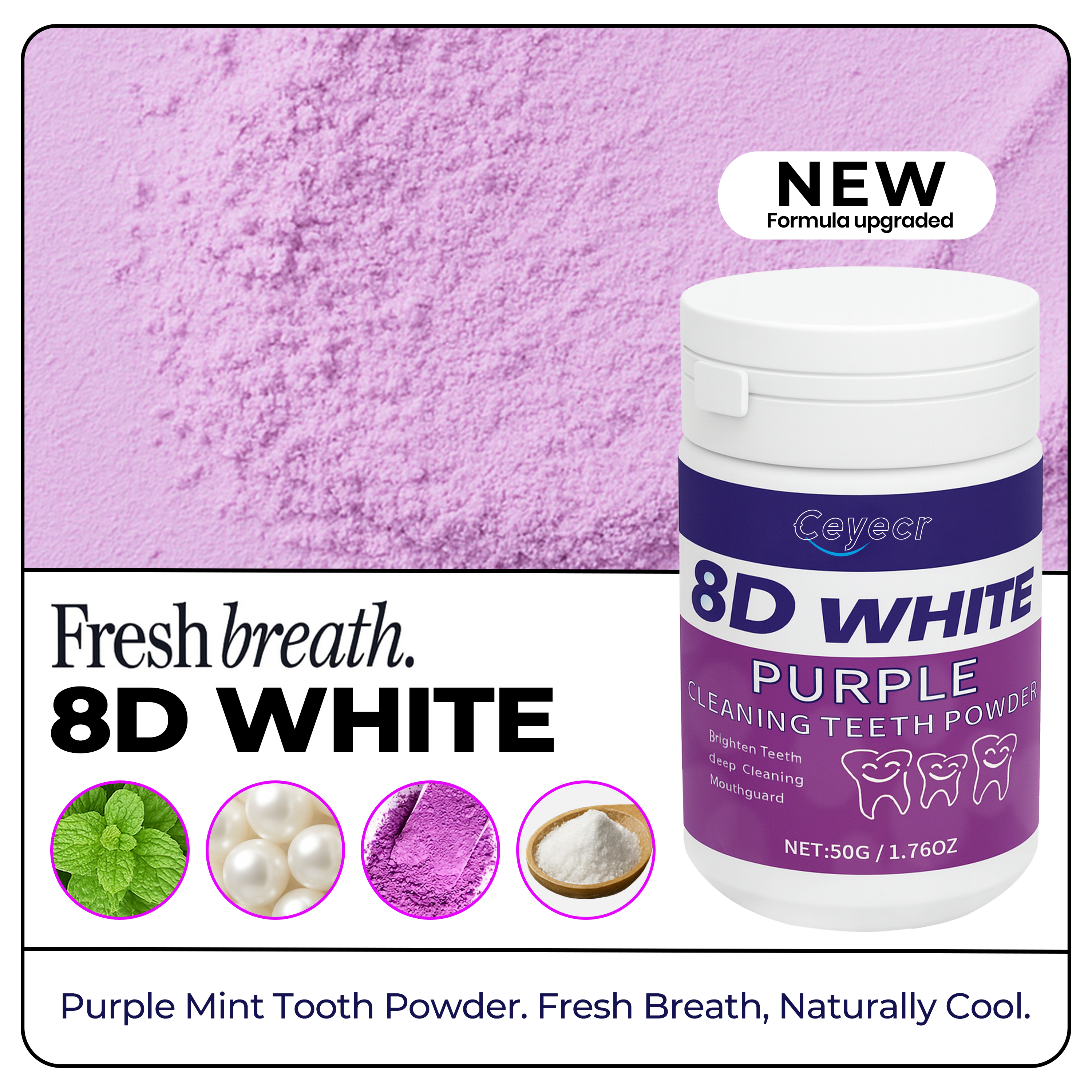 8D white Teeth Whitening Powde - مراجعة Teeth Whitening Near Me وسعره