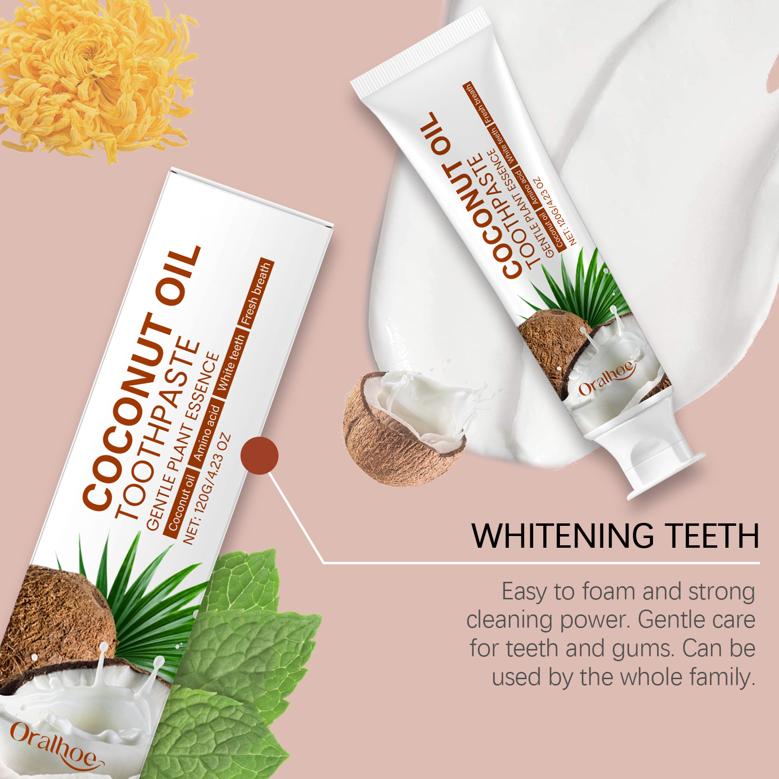 Coconut Oil Toothpaste Teeth W - مراجعة Teeth Whitening Toothpaste وسعره