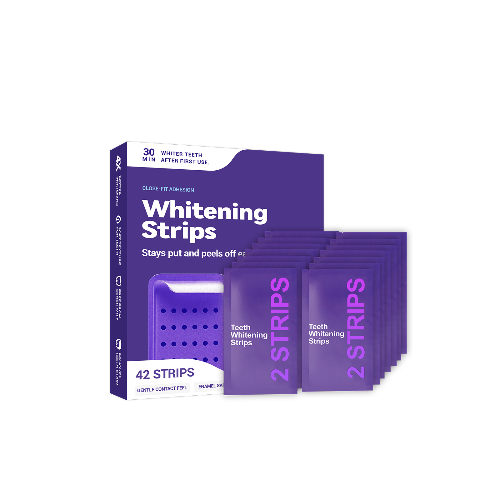 Purple Teeth Whitening Strips  - مراجعة Teeth Whitening Toothpaste وسعره