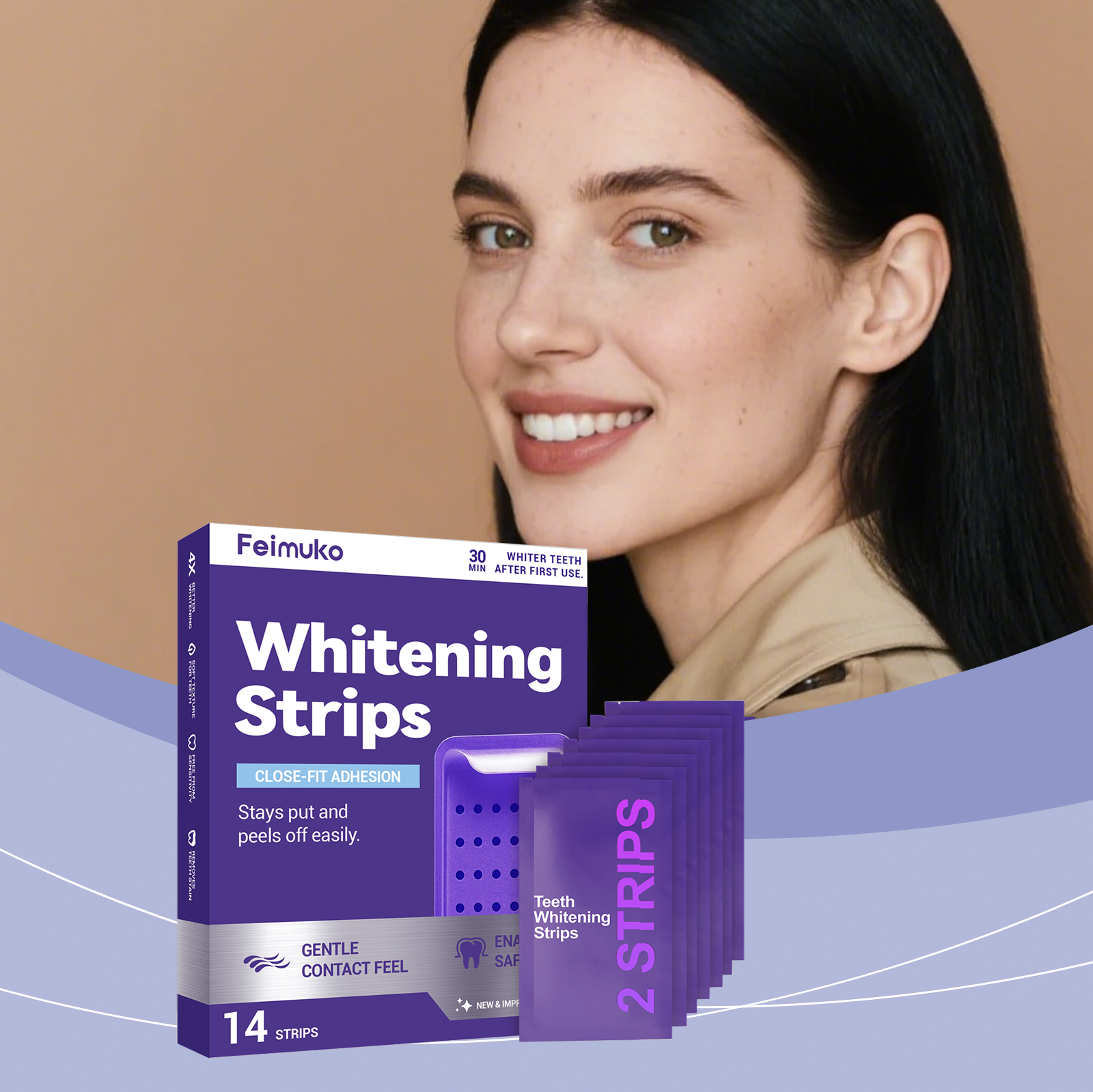 Purple Teeth Whitening Strips  - مراجعة Teeth Whitening Toothpaste وسعره