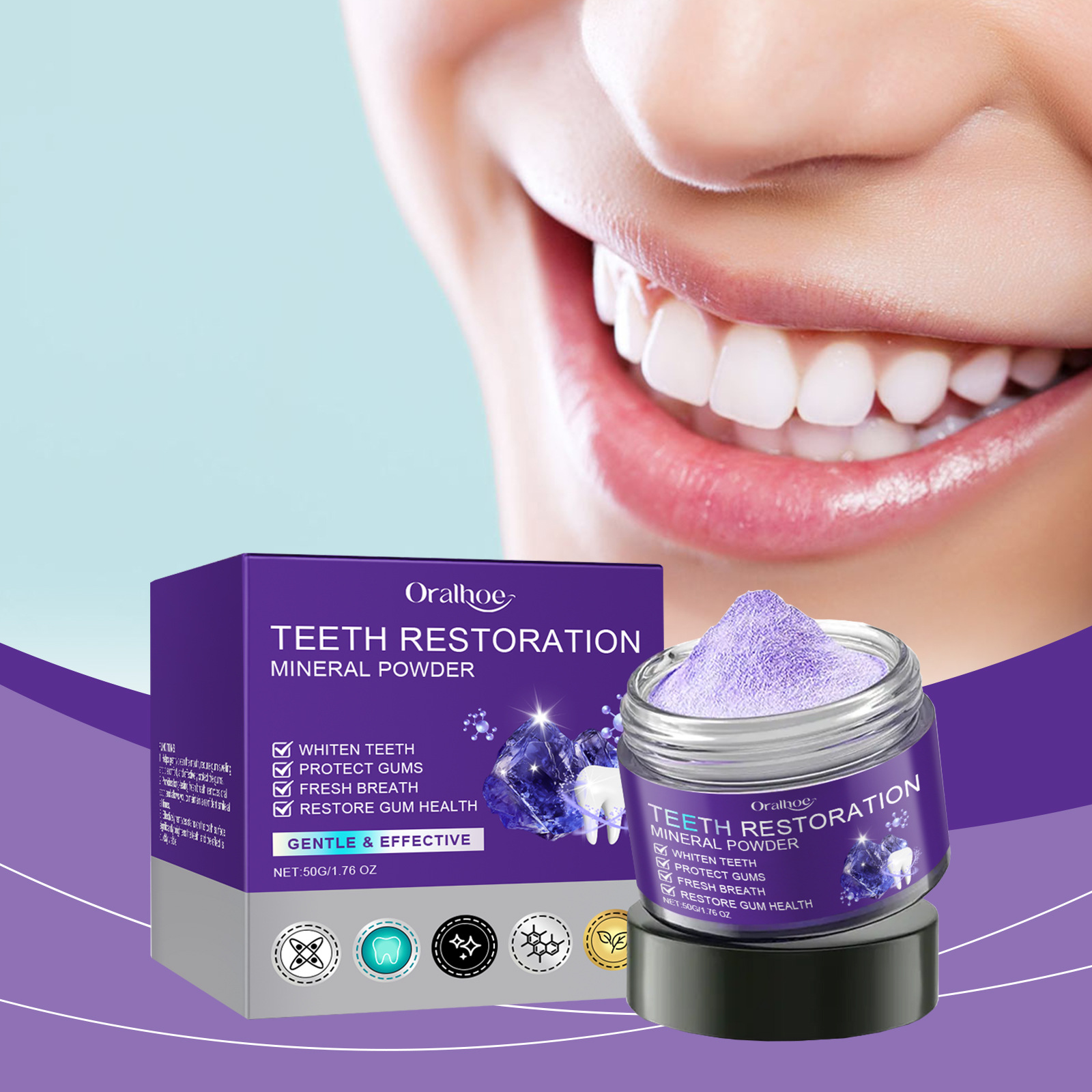 Teeth Restoration Mineral Powd - مراجعة Teeth Whitening Paste وسعره