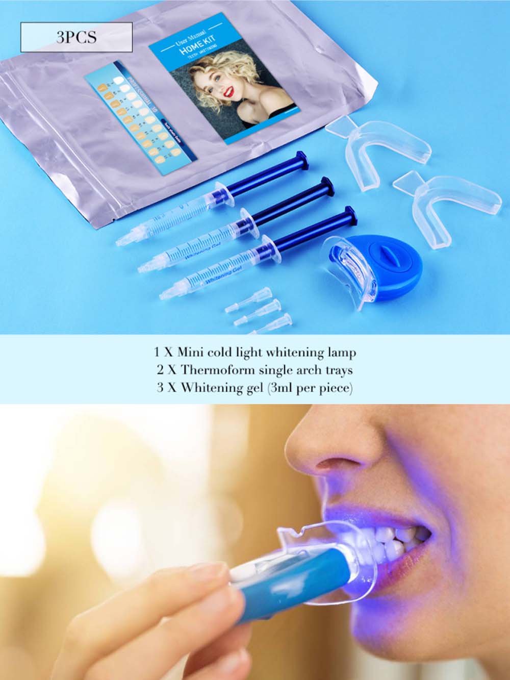 Top Quality Peroxide Teeth Whi - مراجعة Teeth Whitening Bleaching Kit وسعره