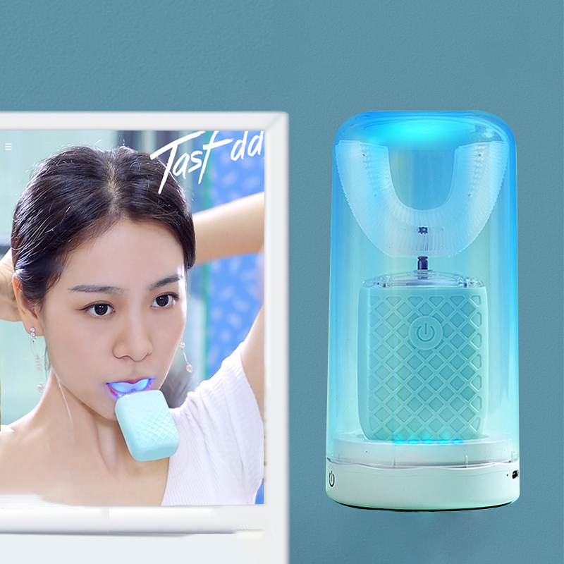 360 Degrees U Shape Electric T - مراجعة Teeth Whitening With Blue Light وسعره