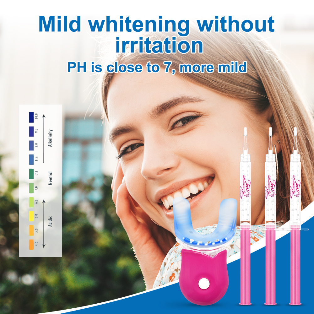 Teeth Whitening Kit with LED L - مراجعة Teeth Whitening Bleaching Kit وسعره