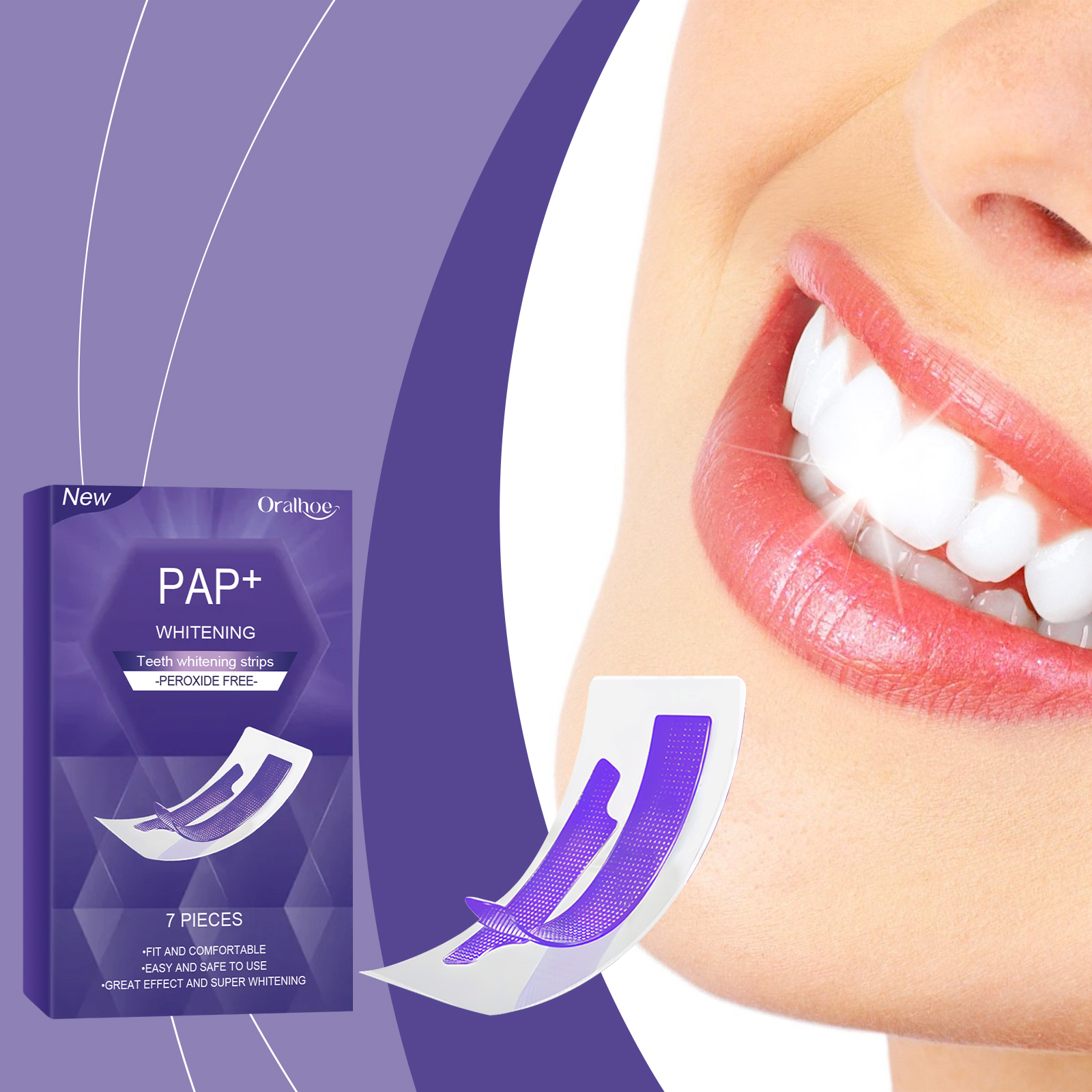 Purple Teeth Whitening Strips  - مراجعة Teeth Whitening Toothpaste وسعره