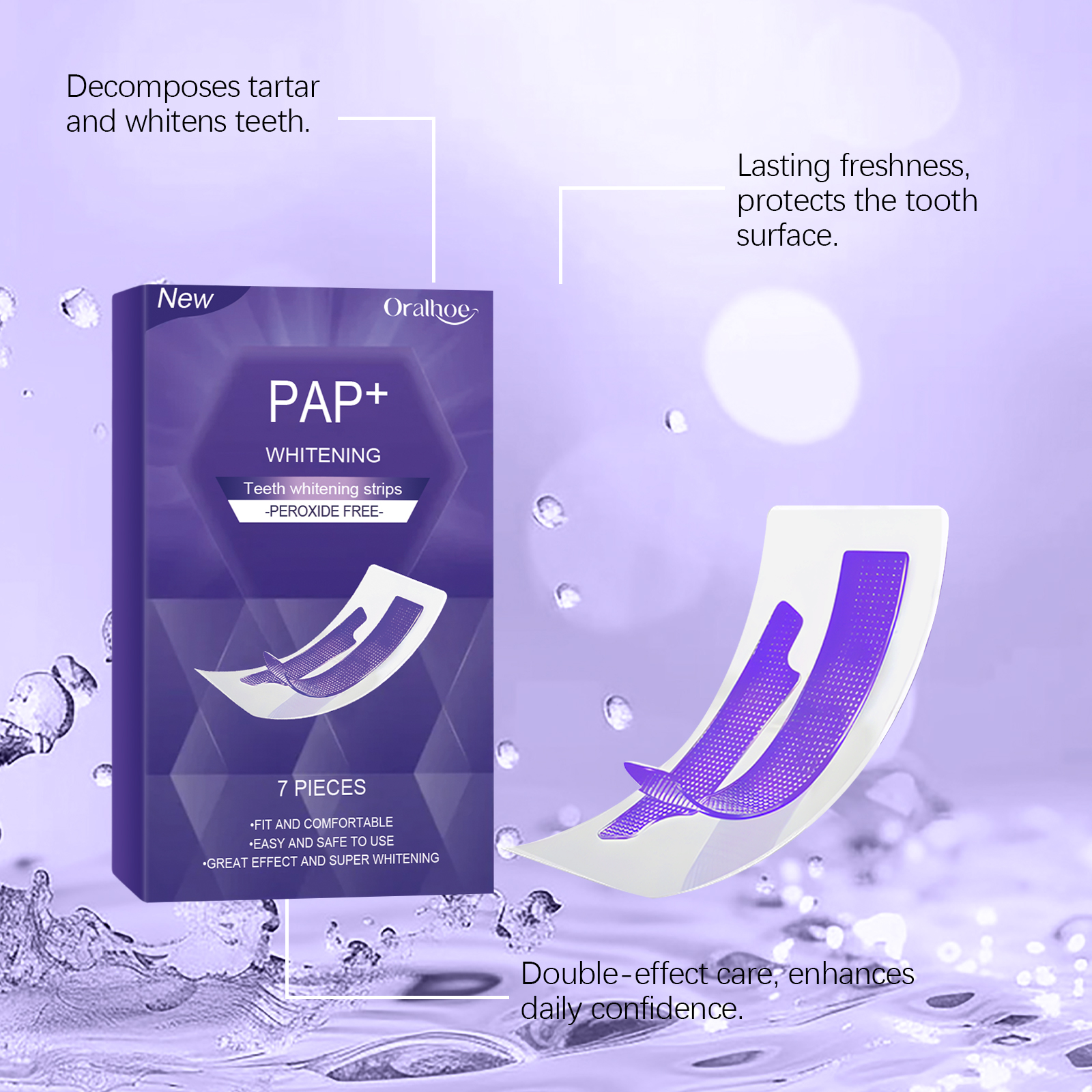Purple Teeth Whitening Strips  - مراجعة Teeth Whitening Toothpaste وسعره