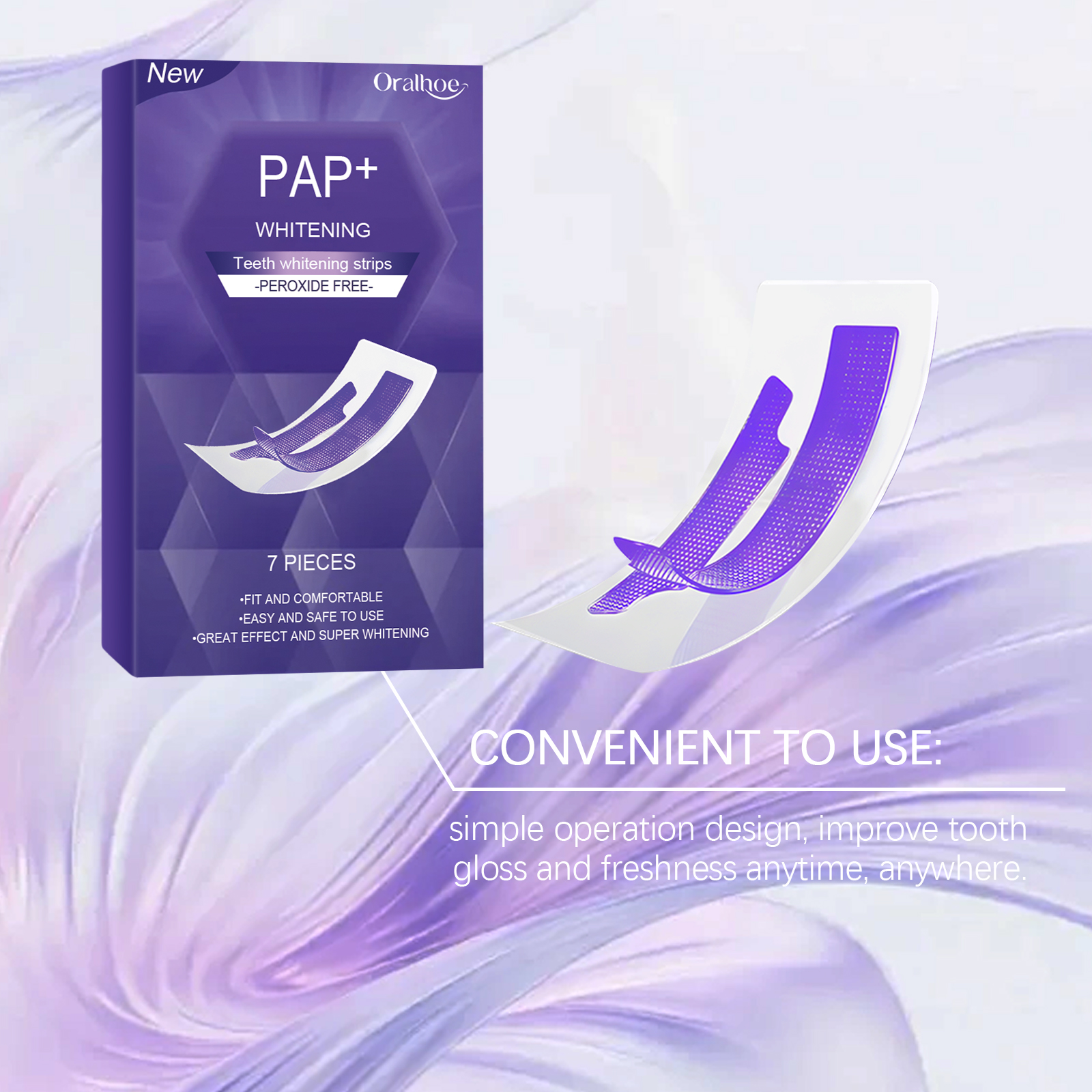 Purple Teeth Whitening Strips  - مراجعة Teeth Whitening Toothpaste وسعره