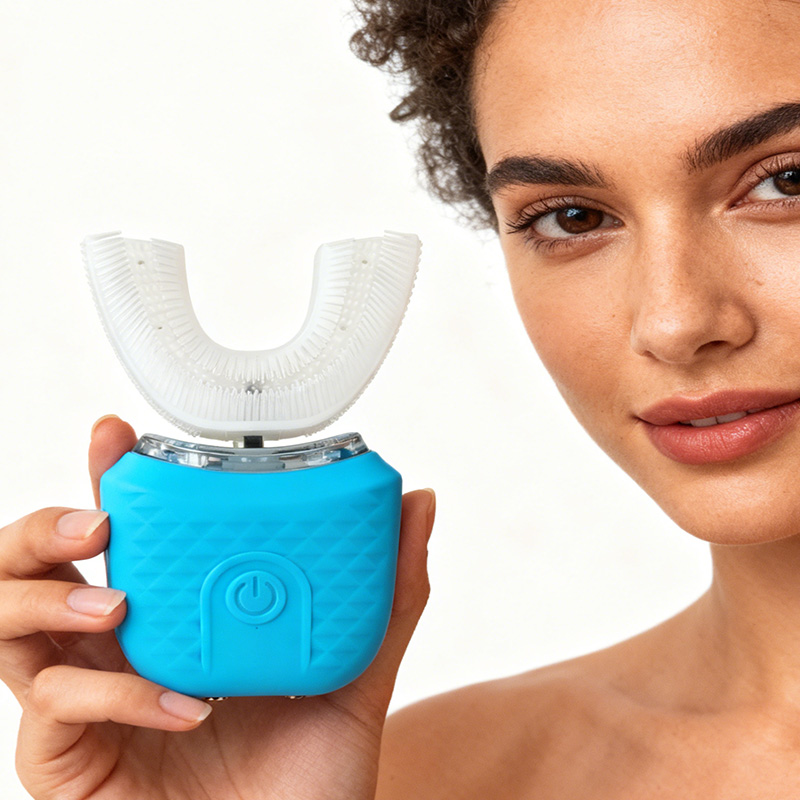 U-shaped automatic ultrasonic  - مراجعة Teeth Whitening With Blue Light وسعره