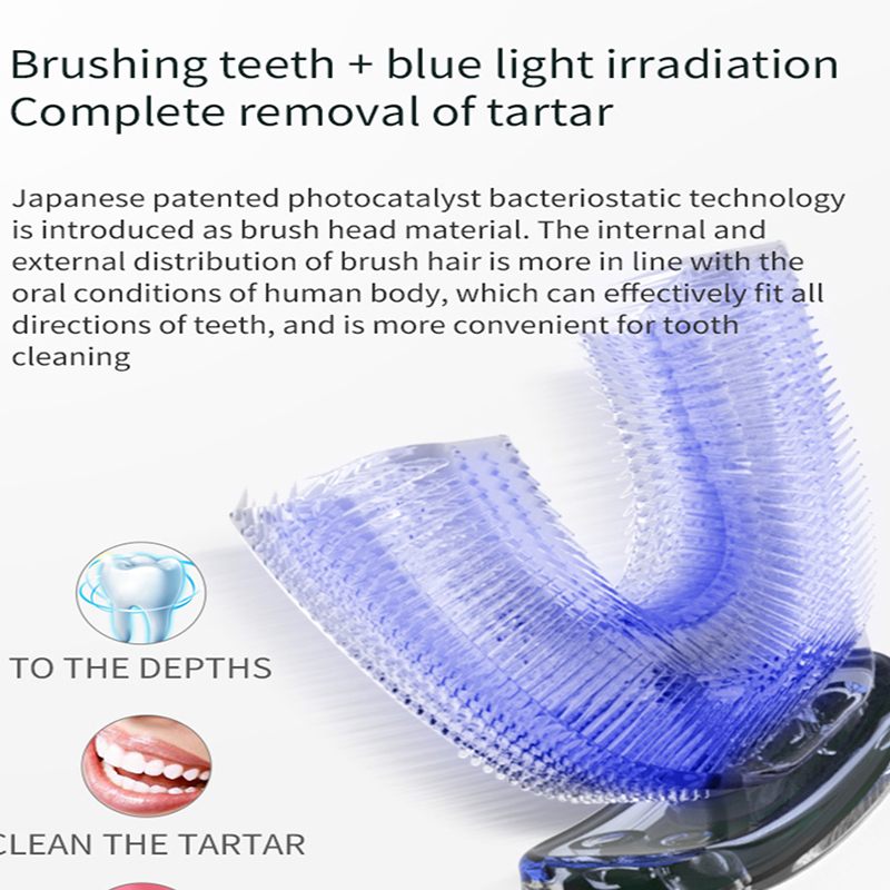 U-shaped automatic ultrasonic  - مراجعة Teeth Whitening With Blue Light وسعره