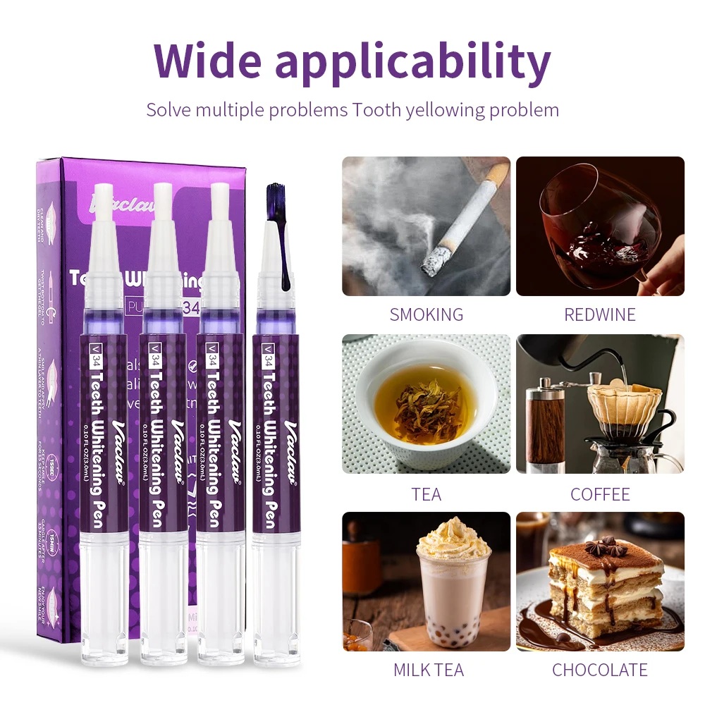 Vaclav V34 Purple teeth whiten - مراجعة Teeth Whitening Paste وسعره